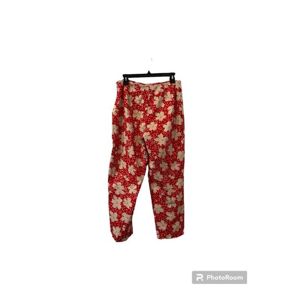 3 for $25-Due Per Due Red With Tan Pants Lightweight Cotton-blend Size 12 - Picture 12 of 12